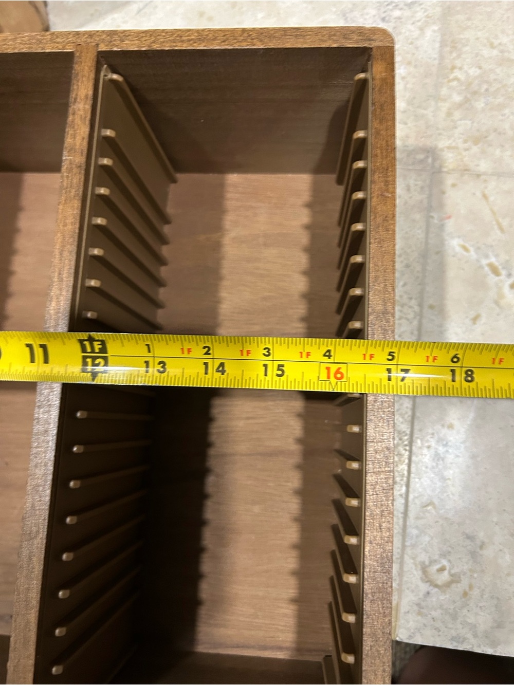 vintage MCM wooden CD storage rack - Picture 11 of 13